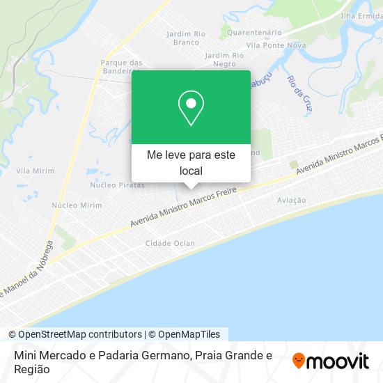 Mini Mercado e Padaria Germano mapa