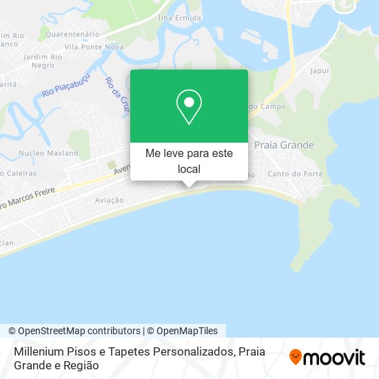 Millenium Pisos e Tapetes Personalizados mapa