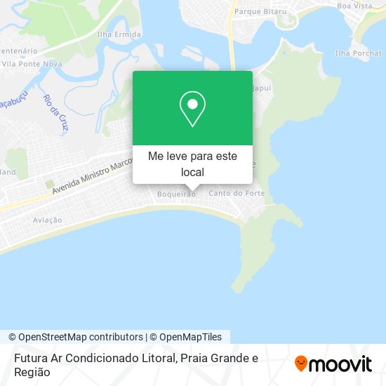 Futura Ar Condicionado Litoral mapa