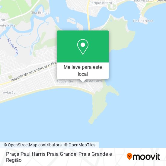 Praça Paul Harris Praia Grande mapa