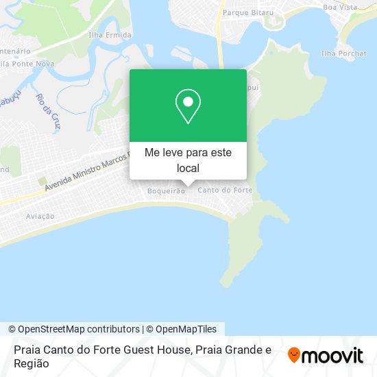 Praia Canto do Forte Guest House mapa