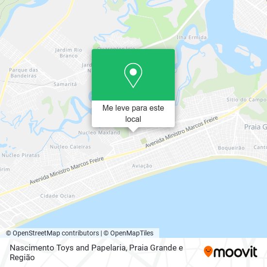 Nascimento Toys and Papelaria mapa