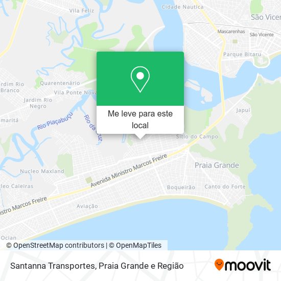 Santanna Transportes mapa