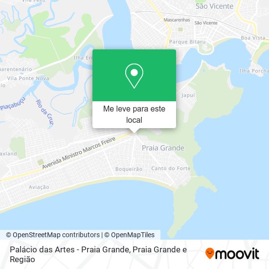 Palácio das Artes - Praia Grande mapa