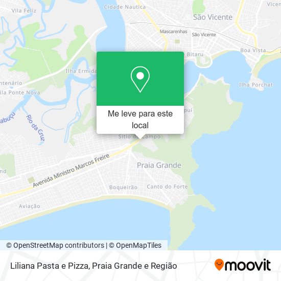 Liliana Pasta e Pizza mapa