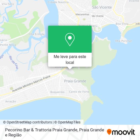 Pecorino Bar & Trattoria Praia Grande mapa