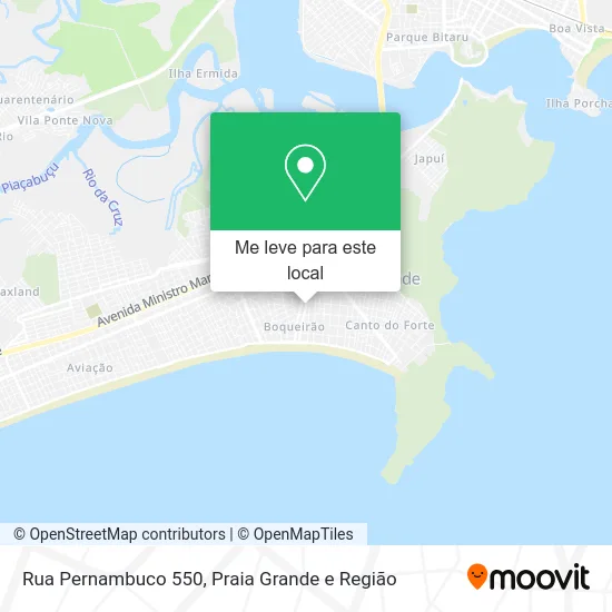 Rua Pernambuco 550 mapa