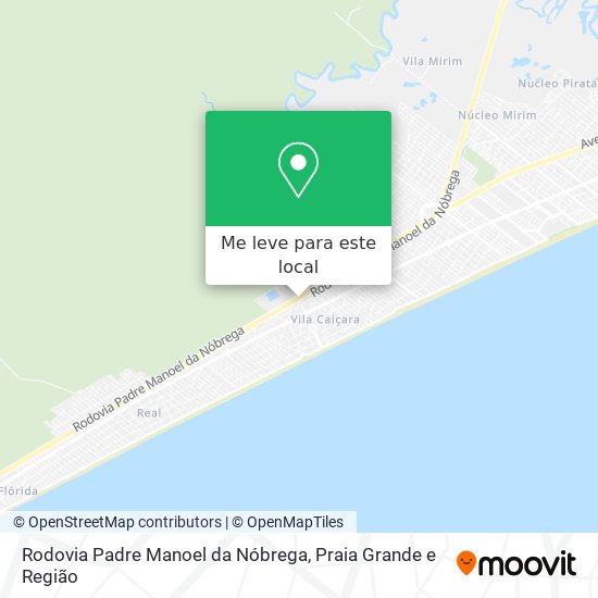 Rodovia Padre Manoel da Nóbrega mapa