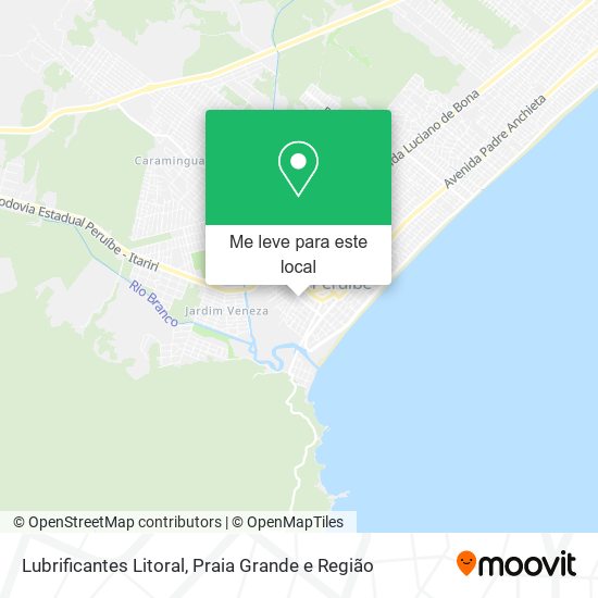 Lubrificantes Litoral mapa