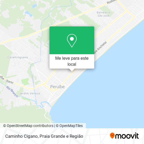 Caminho Cigano mapa