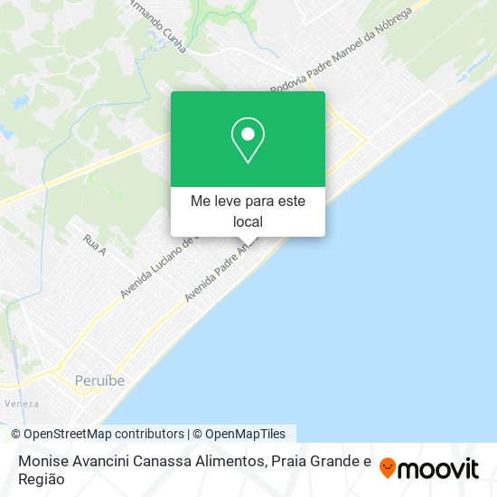 Monise Avancini Canassa Alimentos mapa