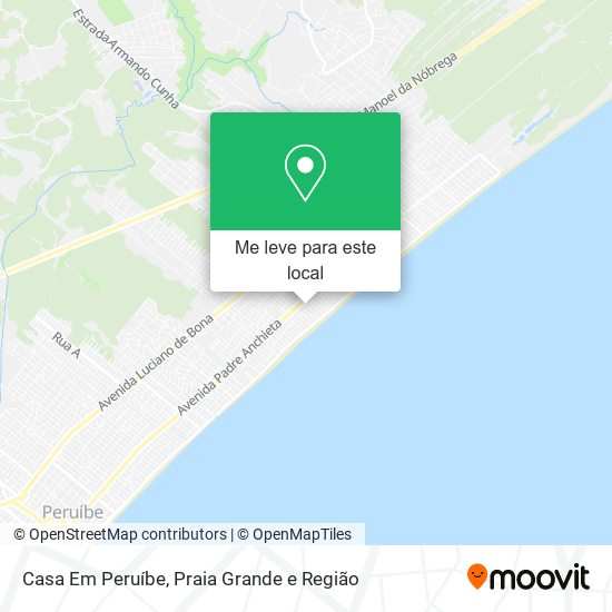 Casa Em Peruíbe mapa