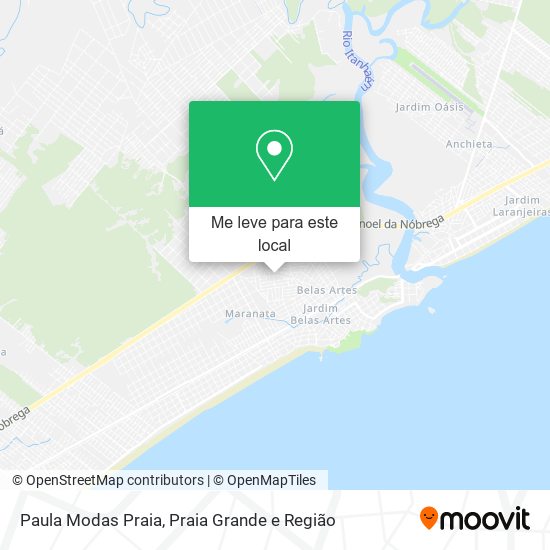 Paula Modas Praia mapa