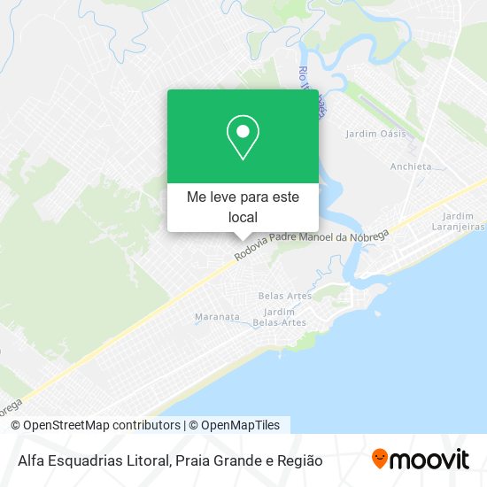 Alfa Esquadrias Litoral mapa
