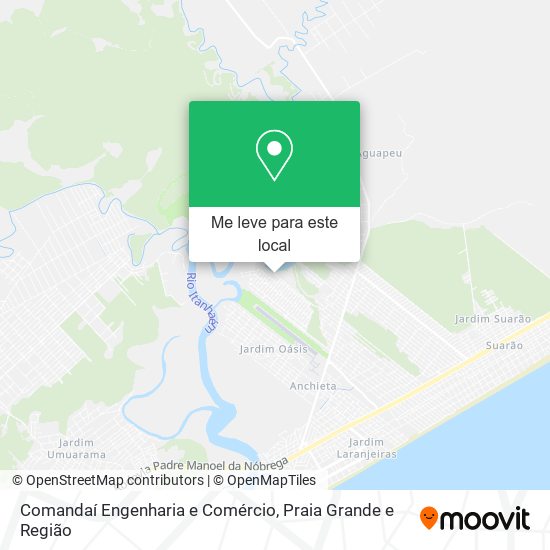 Comandaí Engenharia e Comércio mapa