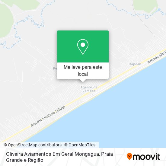 Oliveira Aviamentos Em Geral Mongagua mapa