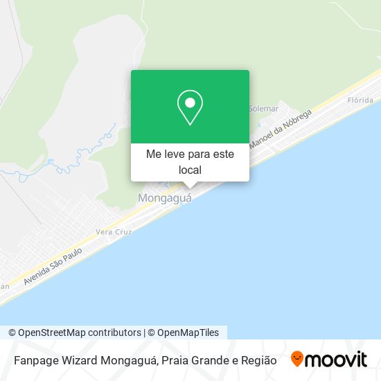 Fanpage Wizard Mongaguá mapa