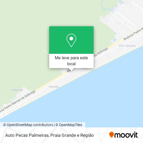 Auto Pecas Palmeiras mapa