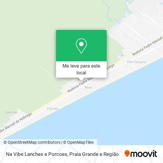 Na Vibe Lanches e Porcoes mapa