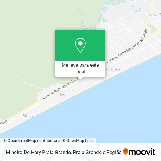 Mineiro Delivery Praia Grande mapa