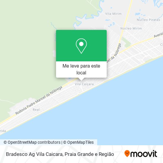 Bradesco Ag Vila Caicara mapa