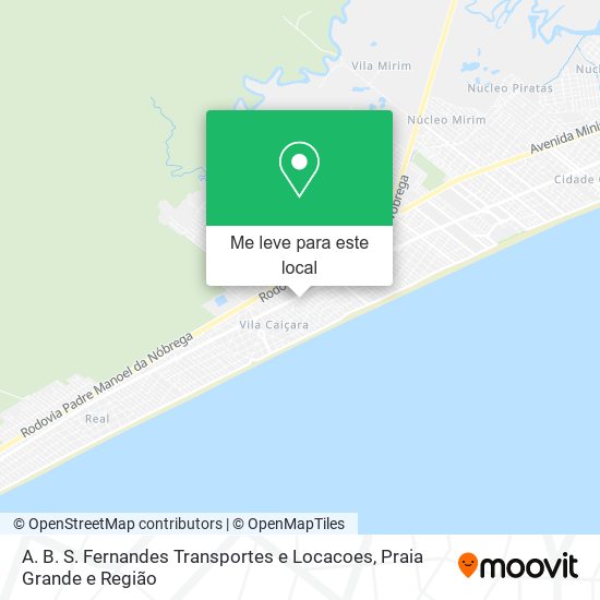 A. B. S. Fernandes Transportes e Locacoes mapa