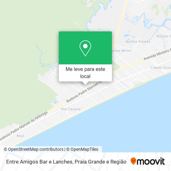Entre Amigos Bar e Lanches mapa