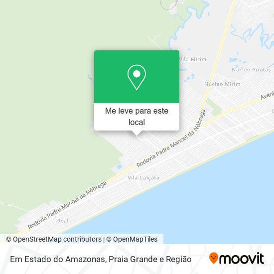 Em Estado do Amazonas mapa