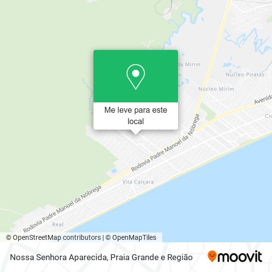 Nossa Senhora Aparecida mapa
