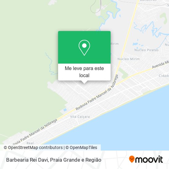 Barbearia Rei Davi mapa