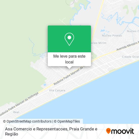 Asa Comercio e Representacoes mapa