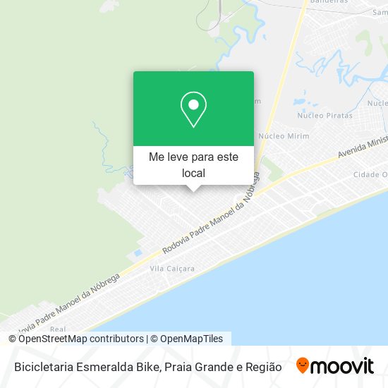 Bicicletaria Esmeralda Bike mapa