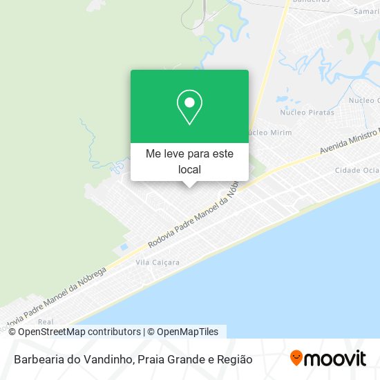 Barbearia do Vandinho mapa