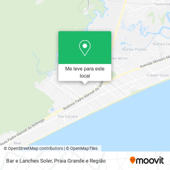 Bar e Lanches Soler mapa