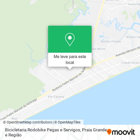 Bicicletaria Rodobike Pegas e Servigos mapa