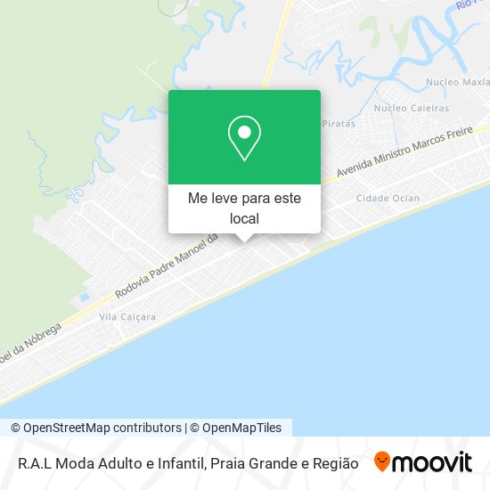 R.A.L Moda Adulto e Infantil mapa