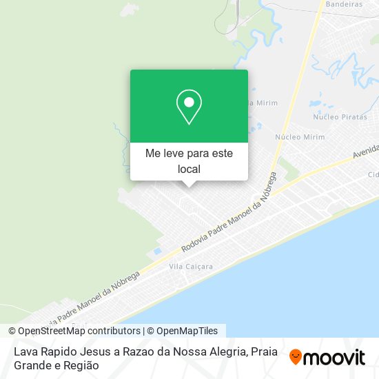 Lava Rapido Jesus a Razao da Nossa Alegria mapa