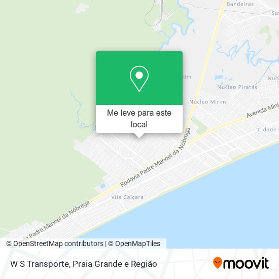 W S Transporte mapa