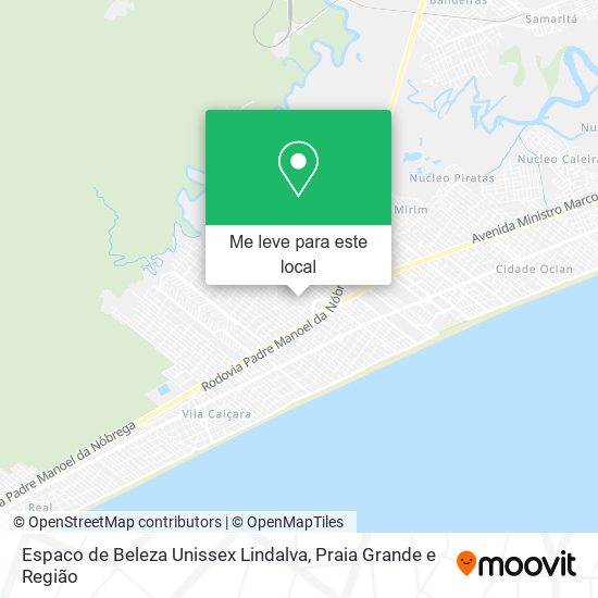 Espaco de Beleza Unissex Lindalva mapa