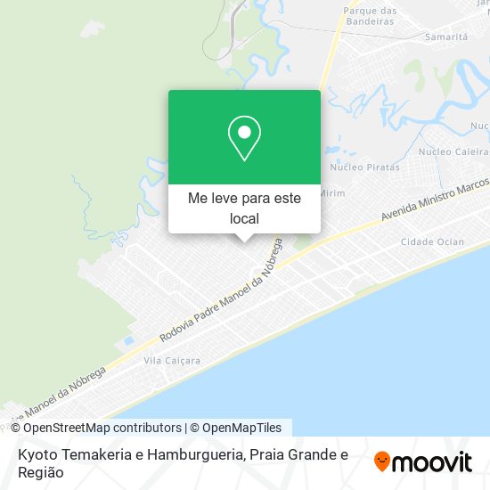 Kyoto Temakeria e Hamburgueria mapa