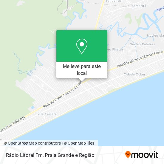 Rádio Litoral Fm mapa