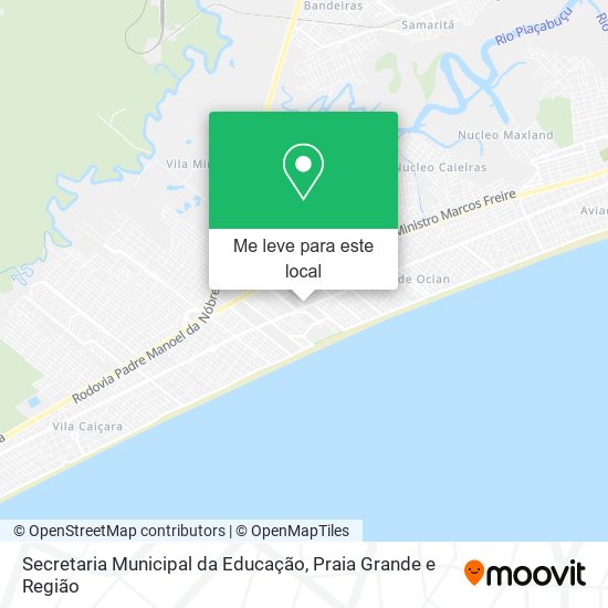 Secretaria Municipal da Educação mapa