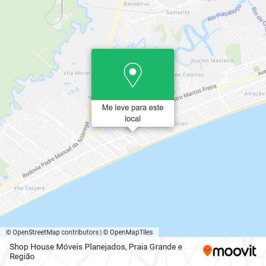 Shop House Móveis Planejados mapa