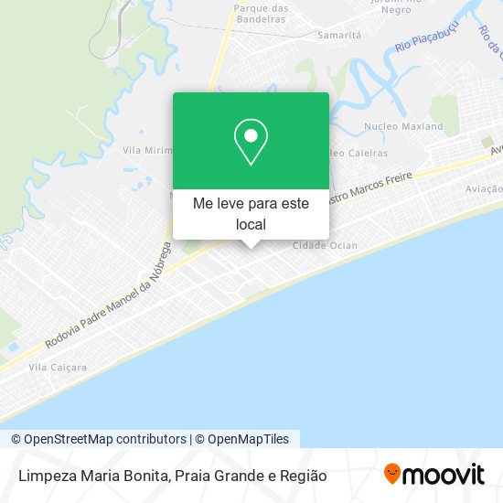 Limpeza Maria Bonita mapa