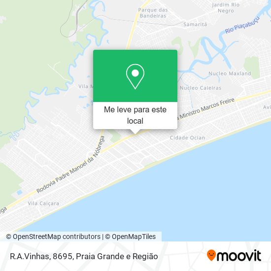 R.A.Vinhas, 8695 mapa