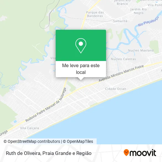 Ruth de Oliveira mapa