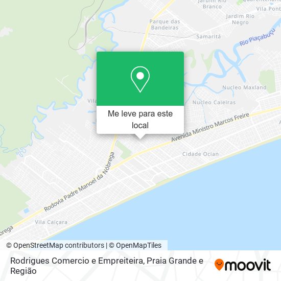 Rodrigues Comercio e Empreiteira mapa