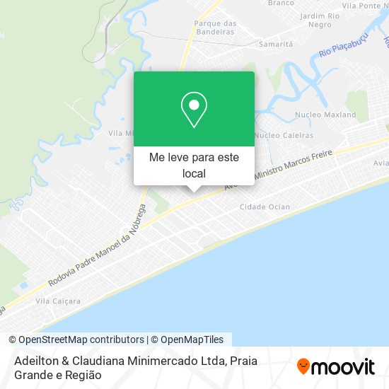 Adeilton & Claudiana Minimercado Ltda mapa