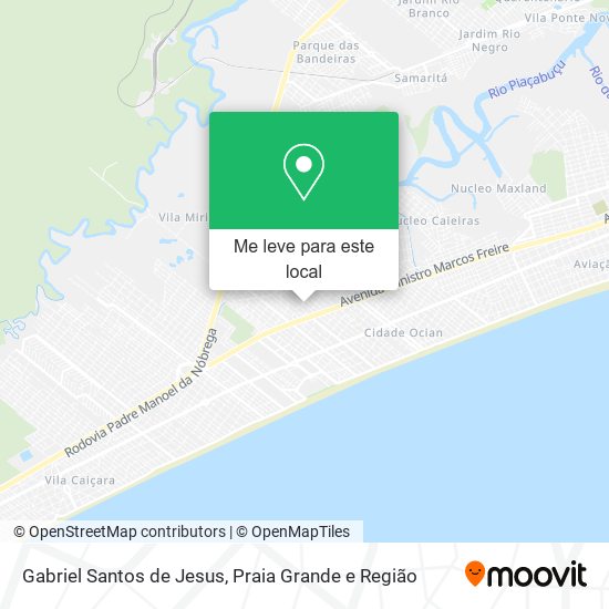 Gabriel Santos de Jesus mapa