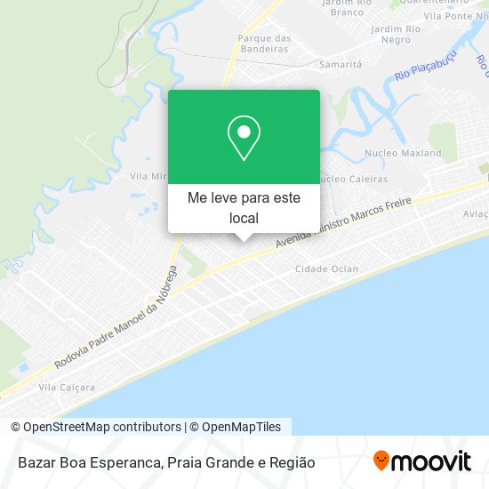 Bazar Boa Esperanca mapa